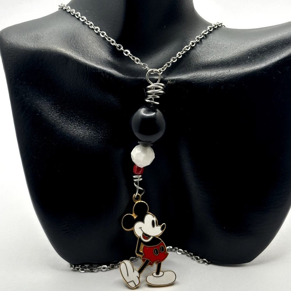 Black & Red Disney Mickey Mouse Necklace